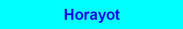 Horayot